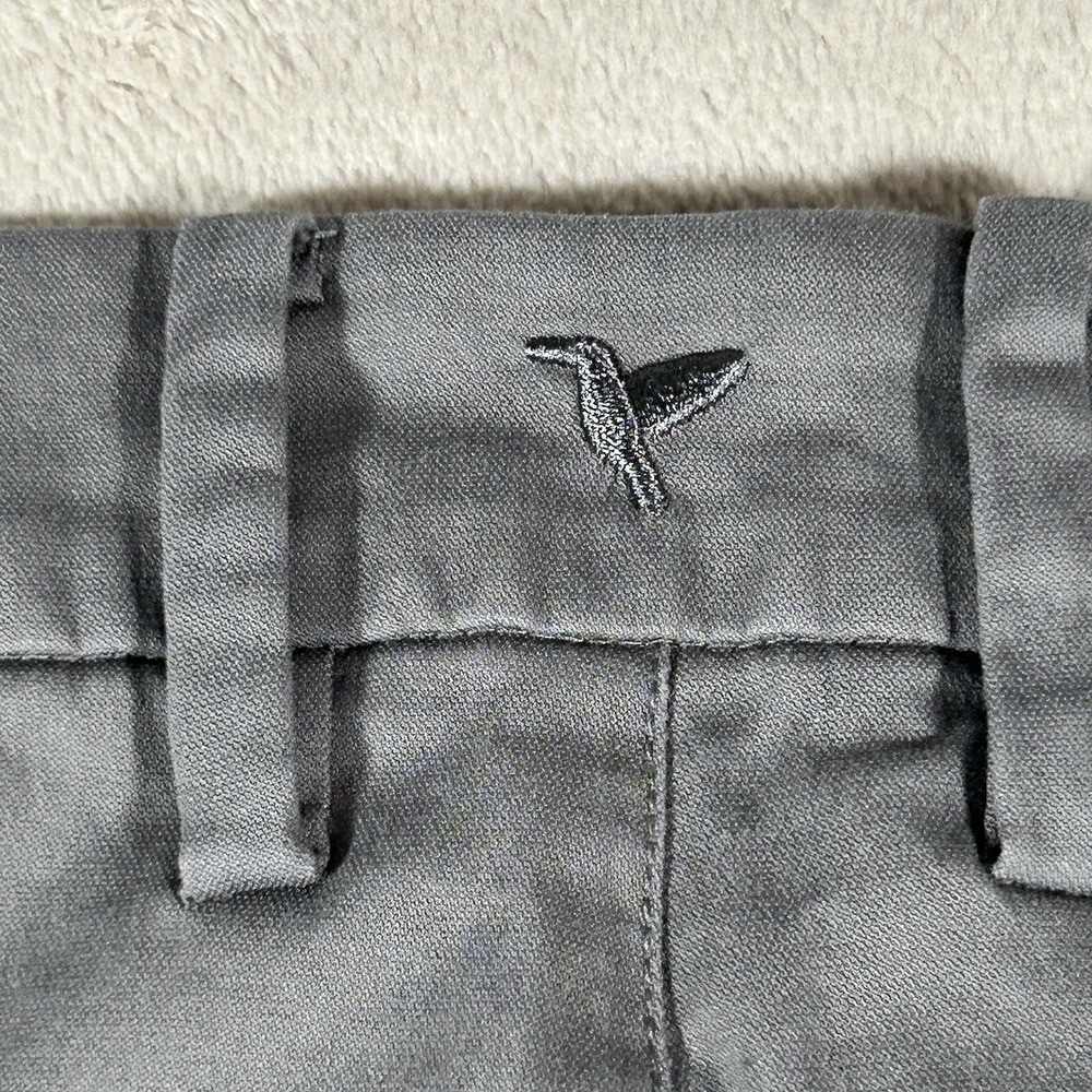 Birddogs Pants Men 30x30 Gray Boom For Your Boomstick Chino Stretch Golf Tech - Picture 10 of 15
